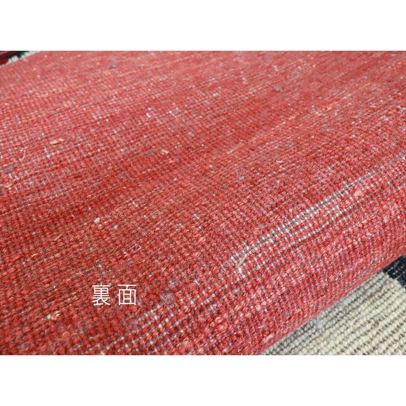 ギャッベ 90's イラン 手織りラグ 113x82cm 素朴な織り　明るいレッド |  | 06