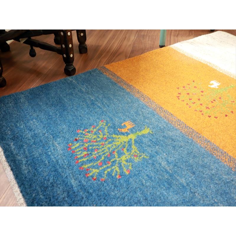 ギャッベ イラン 手織りラグ 120x80cm Gabbeh Nomad 花をつけた生命の木の風景 |  | 06