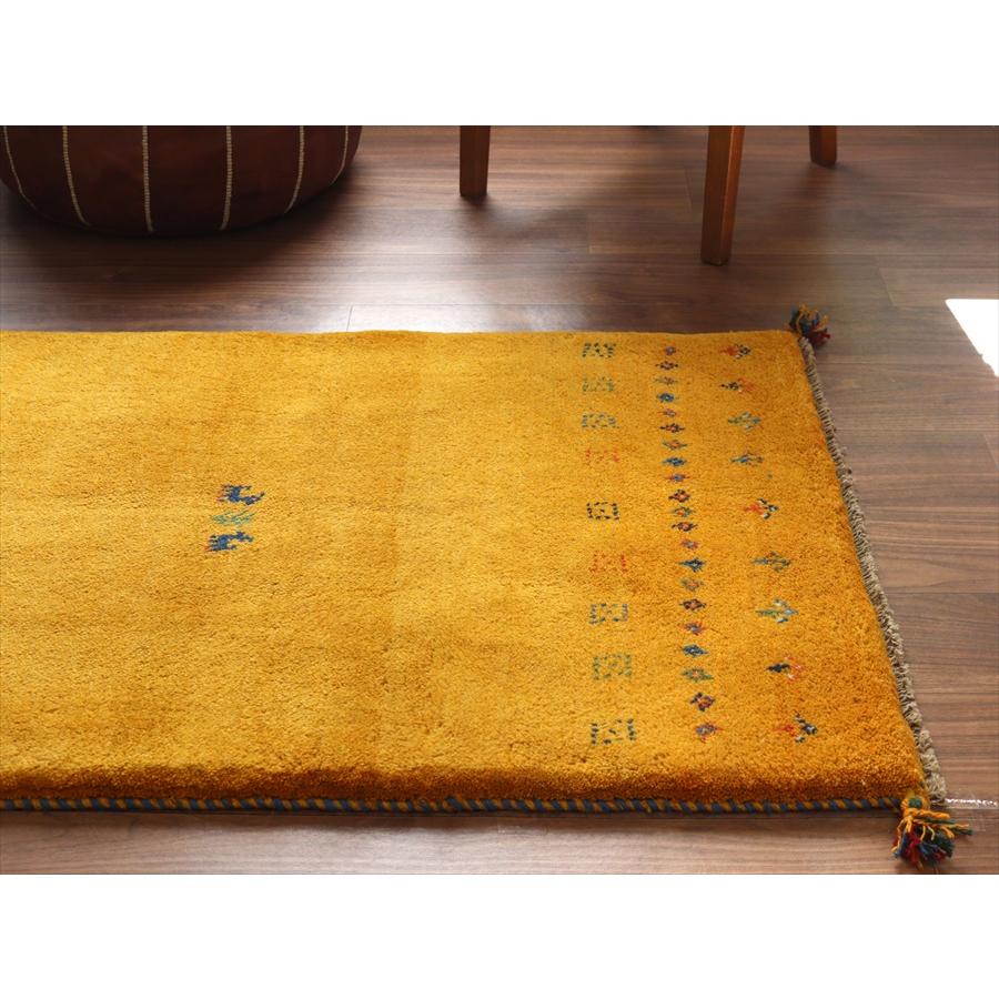 ギャッベ イラン産 手織りラグ 123x83cm モザイクのようなタイル柄　グレー　ナチュラル モノトーン |  | 02