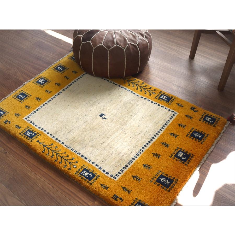 イランの手織りラグ ギャッベ 127x89cm 動物のタイルと生命の樹 |  | 04