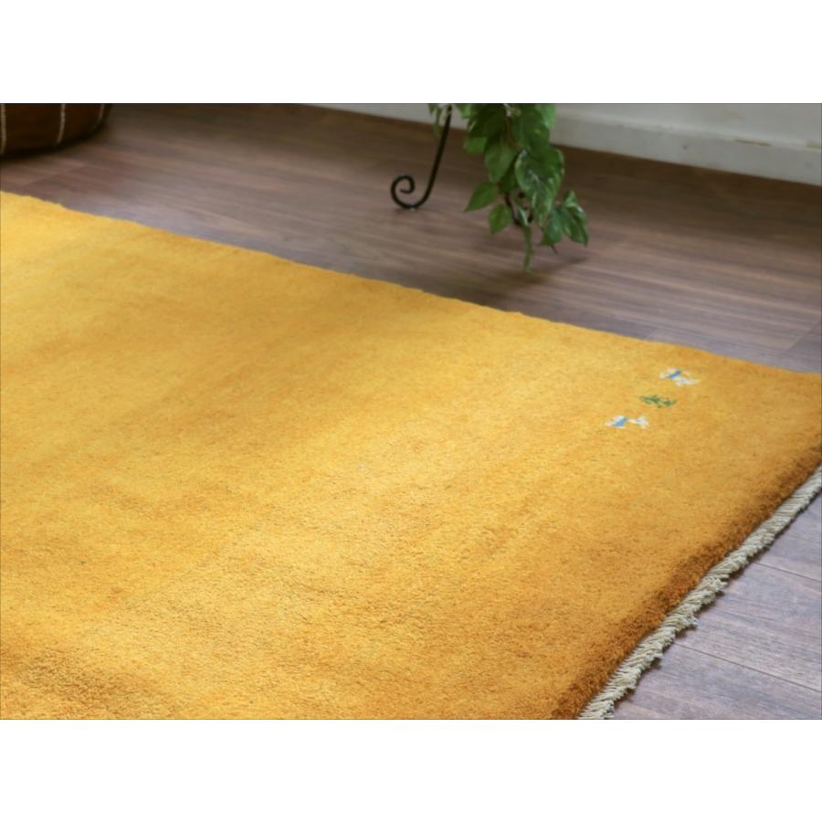 ギャッベ イラン産手織り　オレンジ 228x175cm 無地　シンプル　動物モチーフ |  | 09