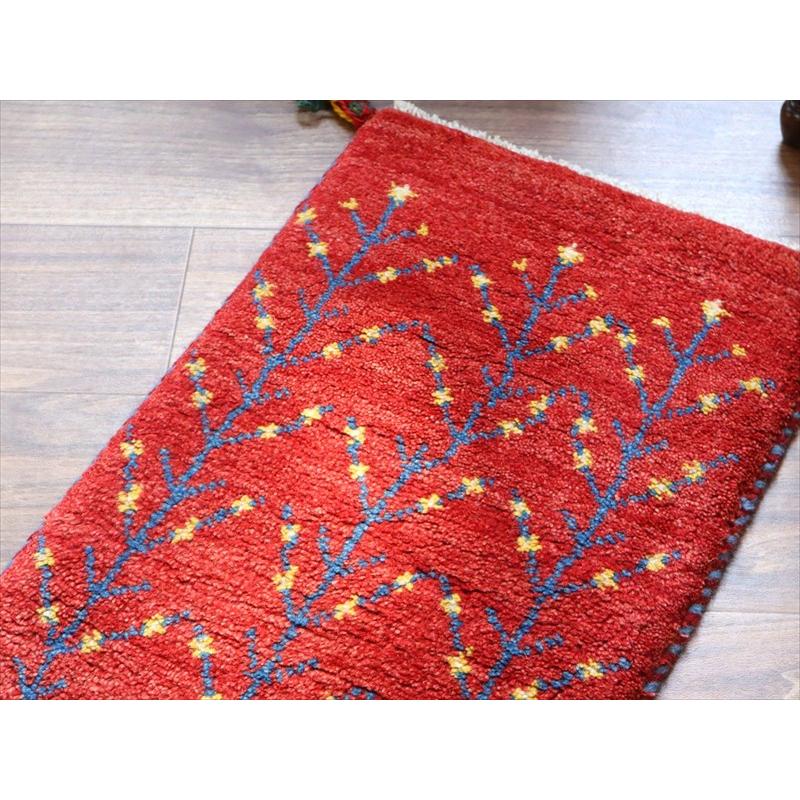 ギャッベ ミニギャベ イラン手織り 60×38cm レッド 連なる生命の樹 |  | 02