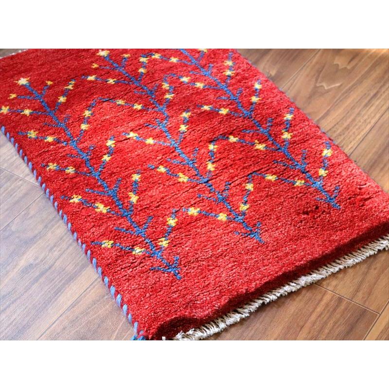 ギャッベ ミニギャベ イラン手織り 60×38cm レッド 連なる生命の樹 |  | 03