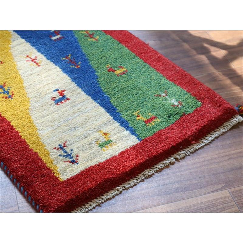 ギャッベ ミニギャベ イラン手織り 60×43cm ザクロス山麓の風景 |  | 03