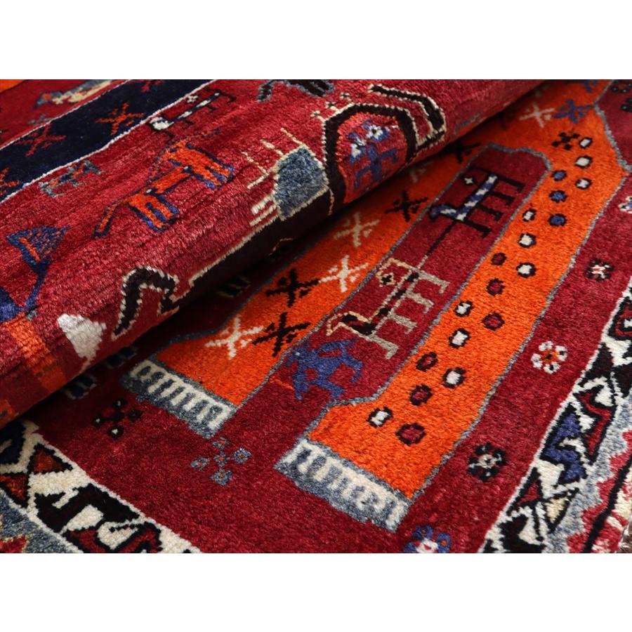 オールドギャッベ　ライオンギャッベ　 180x120cm 向き合う２頭のライオン |  | 13