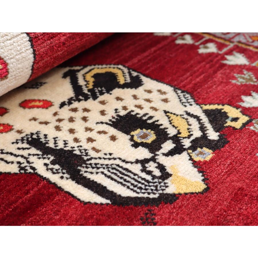 オールドギャッベ トライバルラグ ライオンラグ Lion Gabbeh, 207x123cm 勇敢なヒョウとかわいいアヒル |  | 14