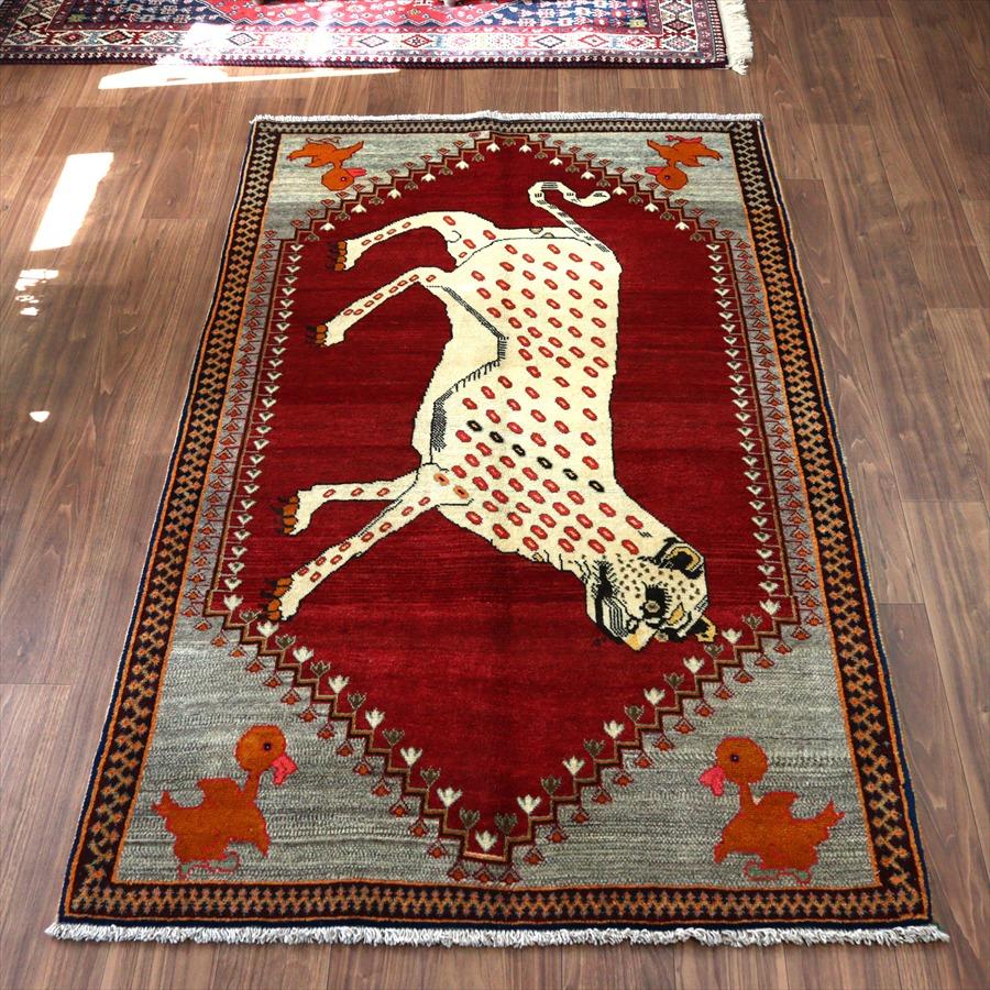 オールドギャッベ トライバルラグ ライオンラグ Lion Gabbeh, 207x123cm 勇敢なヒョウとかわいいアヒル |  | 16