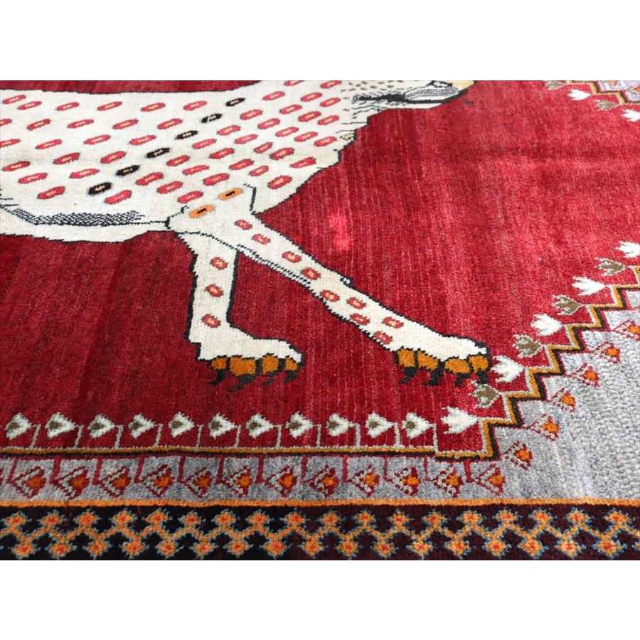 オールドギャッベ トライバルラグ ライオンラグ Lion Gabbeh, 207x123cm 勇敢なヒョウとかわいいアヒル |  | 06