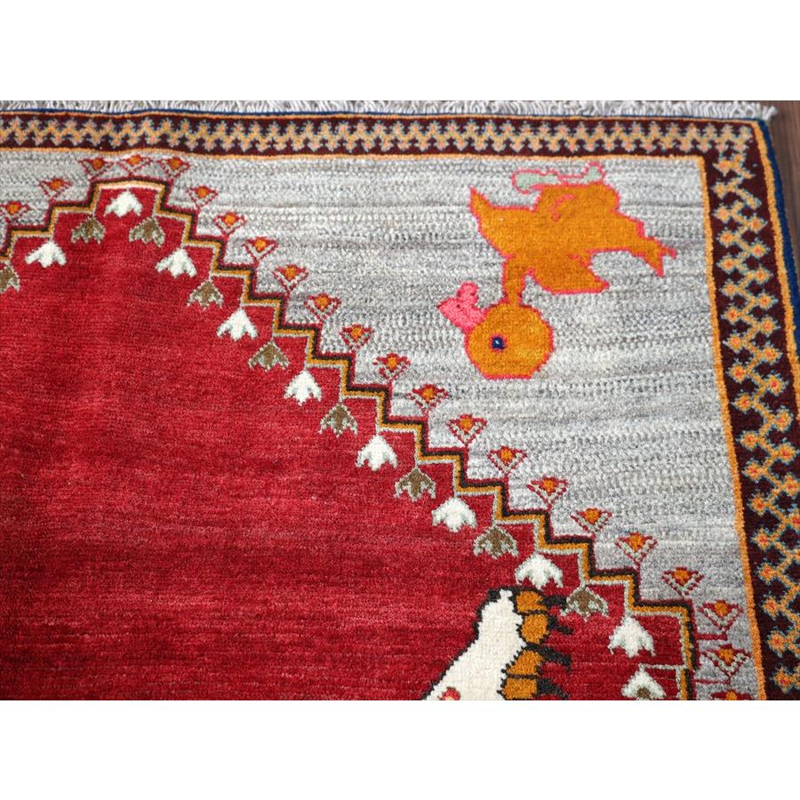 オールドギャッベ トライバルラグ ライオンラグ Lion Gabbeh, 207x123cm 勇敢なヒョウとかわいいアヒル |  | 07