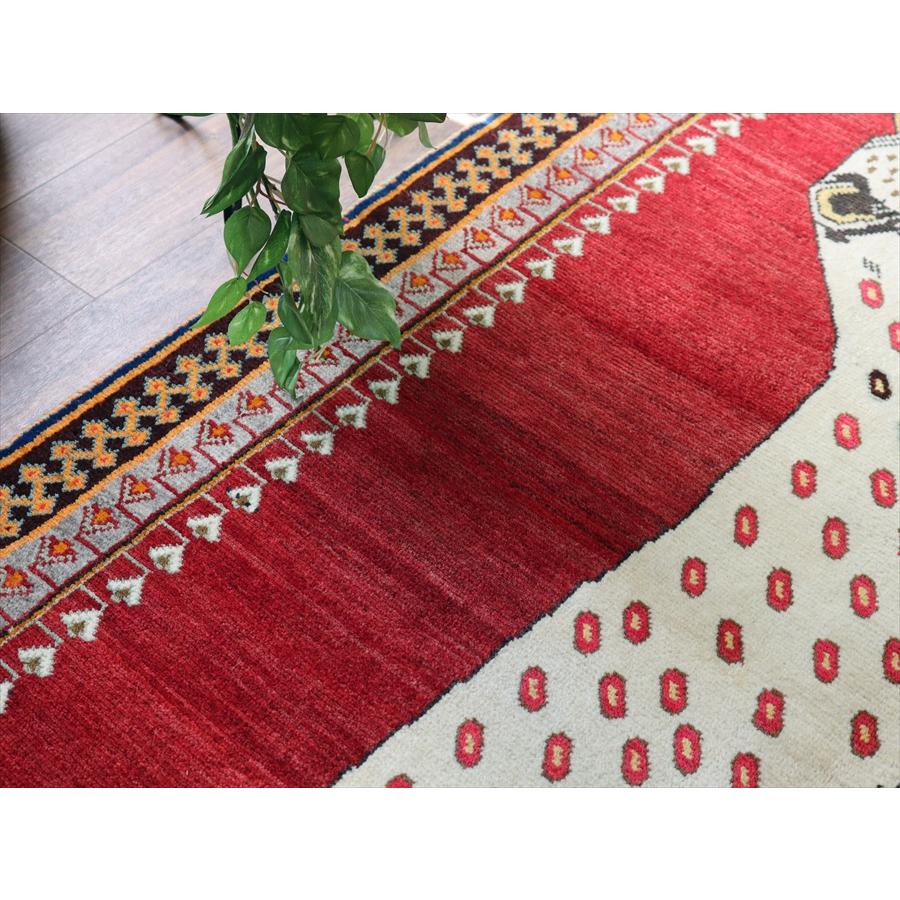 オールドギャッベ トライバルラグ ライオンラグ Lion Gabbeh, 207x123cm 勇敢なヒョウとかわいいアヒル |  | 08