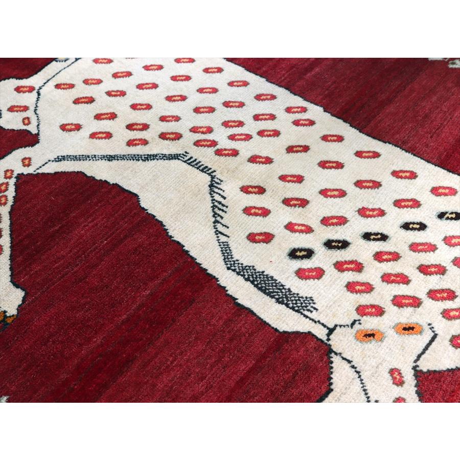 オールドギャッベ トライバルラグ ライオンラグ Lion Gabbeh, 207x123cm 勇敢なヒョウとかわいいアヒル |  | 09