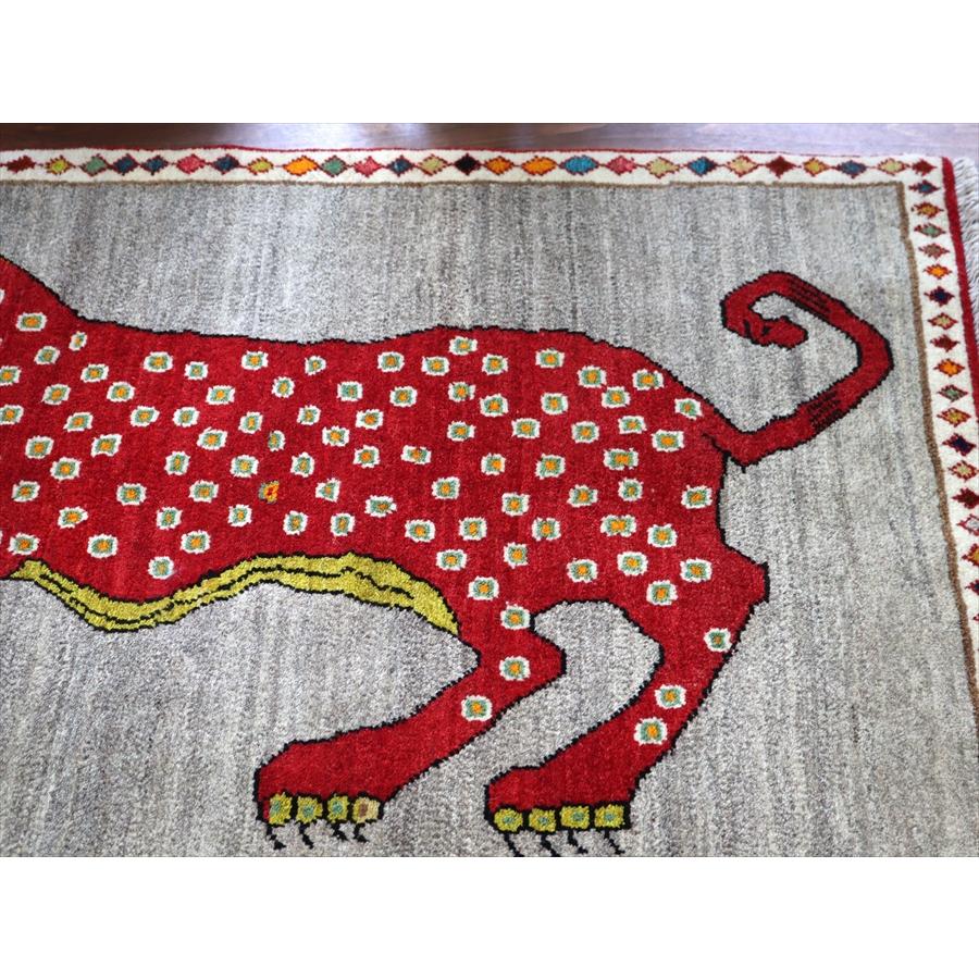 オールドギャッベ　ライオンギャベ 128x85cm 赤いメスライオン（ヒョウ） |  | 02