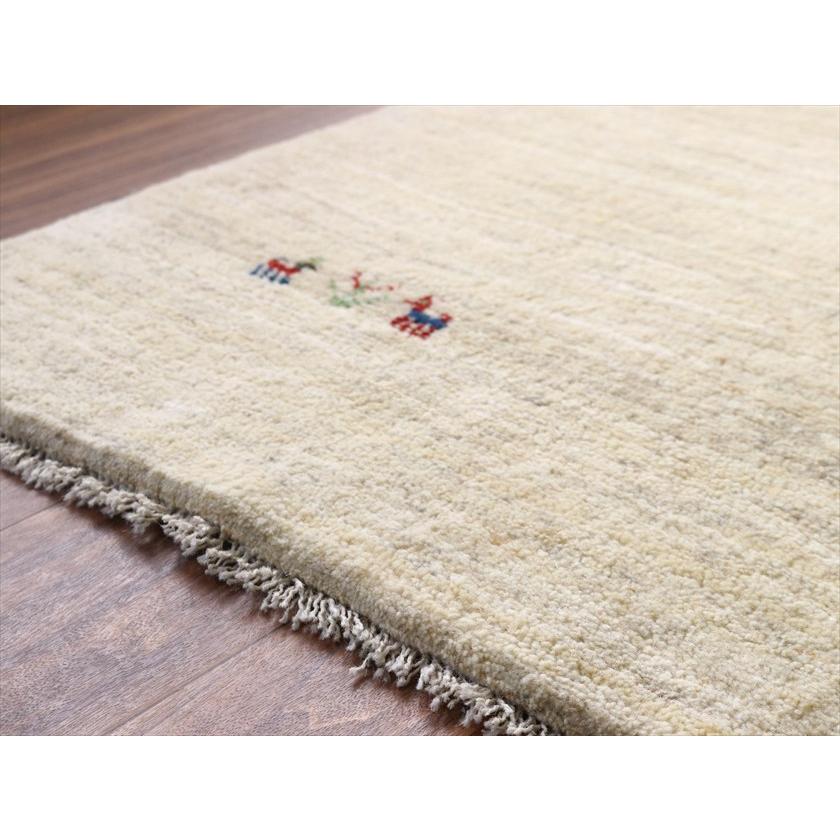 ギャッベ Gabbeh ナチュラルアイボリー 237×173cm イラン産 四隅に動物と生命の樹 |  | 06