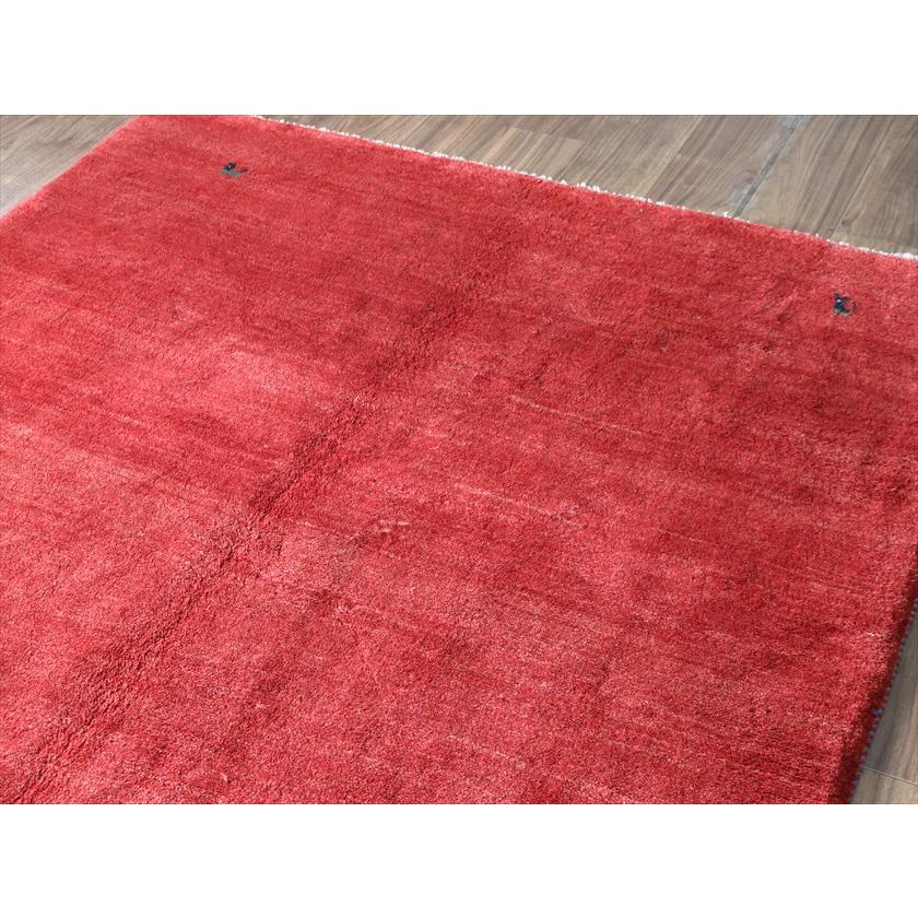 ギャッベ Gabbeh レッド 205×155cm イラン産 動物モチーフ |  | 02