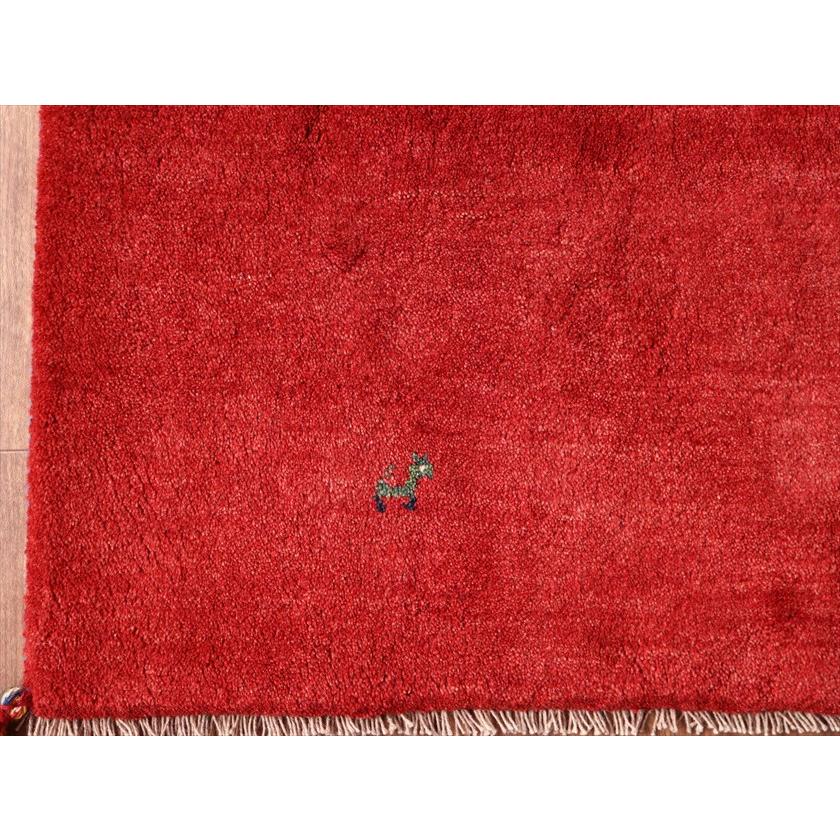 ギャッベ Gabbeh レッド 205×155cm イラン産 動物モチーフ |  | 05