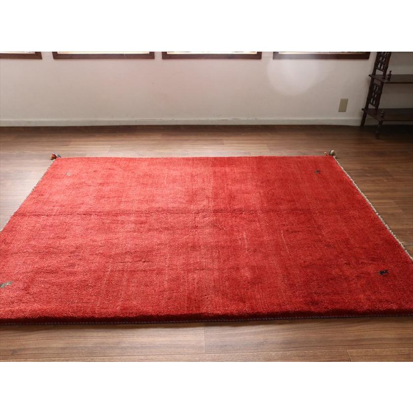ギャッベ Gabbeh レッド 205×155cm イラン産 動物モチーフ |  | 09