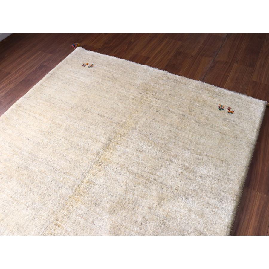 ギャッベ Gabbeh ナチュラルアイボリー 217×182cm イラン産 動物と生命の樹 |  | 02