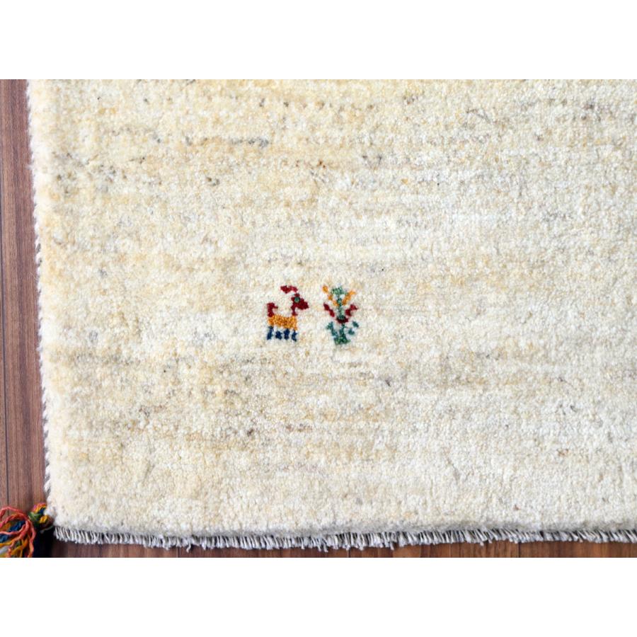 ギャッベ Gabbeh ナチュラルアイボリー 217×182cm イラン産 動物と生命の樹 |  | 06