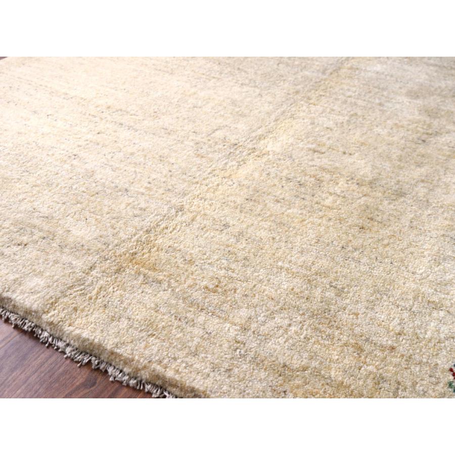 ギャッベ Gabbeh ナチュラルアイボリー 217×182cm イラン産 動物と生命の樹 |  | 07