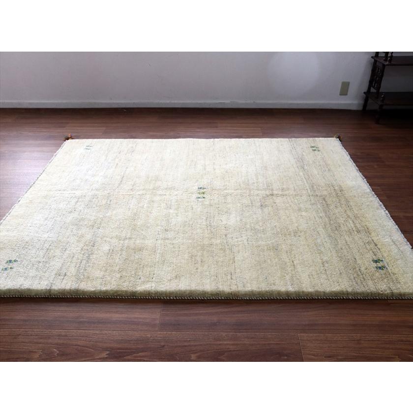 ギャッベ Gabbeh ナチュラルアイボリー 203×158cm イラン産 動物と生命の樹 |  | 10