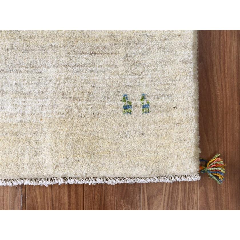 ギャッベ Gabbeh ナチュラルアイボリー 203×158cm イラン産 動物と生命の樹 |  | 07