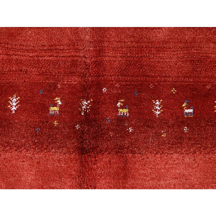 ギャッベ Gabbeh レッド 192×157cm イラン産 カラフルな動物と生命の樹 |  | 07