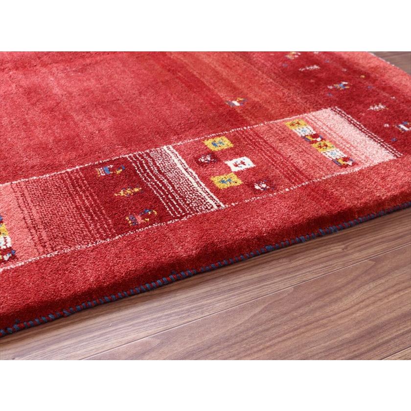 ギャッベ Gabbeh レッド 192×157cm イラン産 カラフルな動物と生命の樹 |  | 09