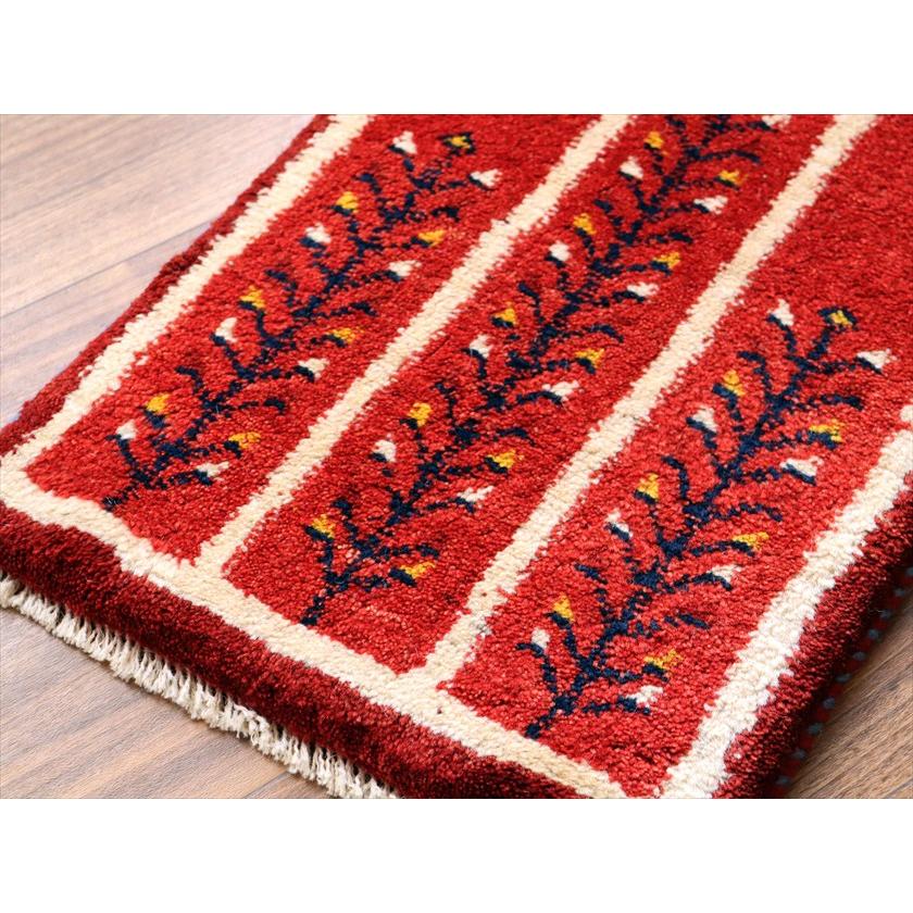 ギャッベ ミニギャベ イラン産 58×42cm レッド 連なる生命の樹と動物 |  | 03