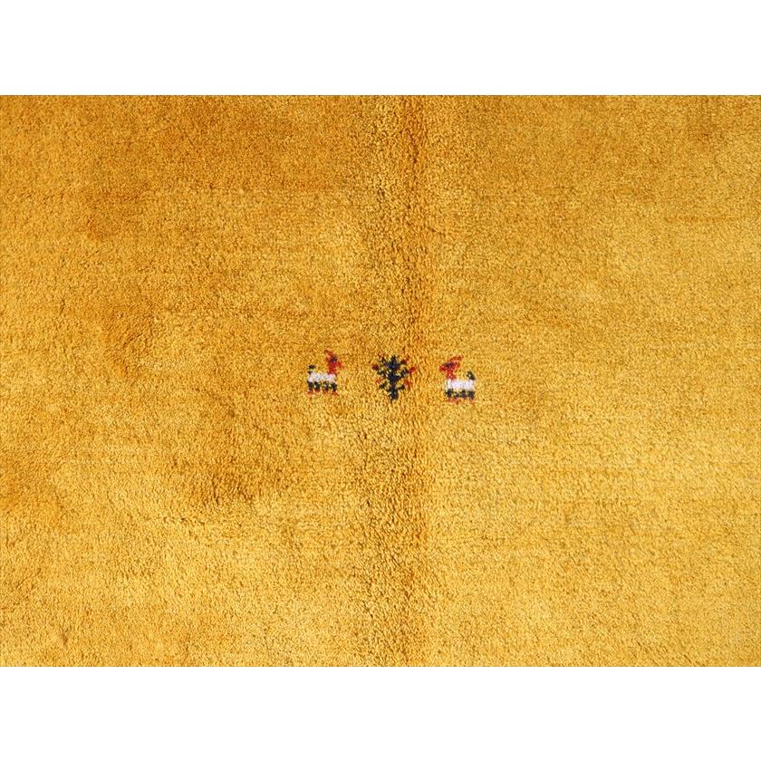 ギャッベ Gabbeh イエローオレンジ  183×155cm イラン産 カラフルな動物を生命の樹 |  | 05