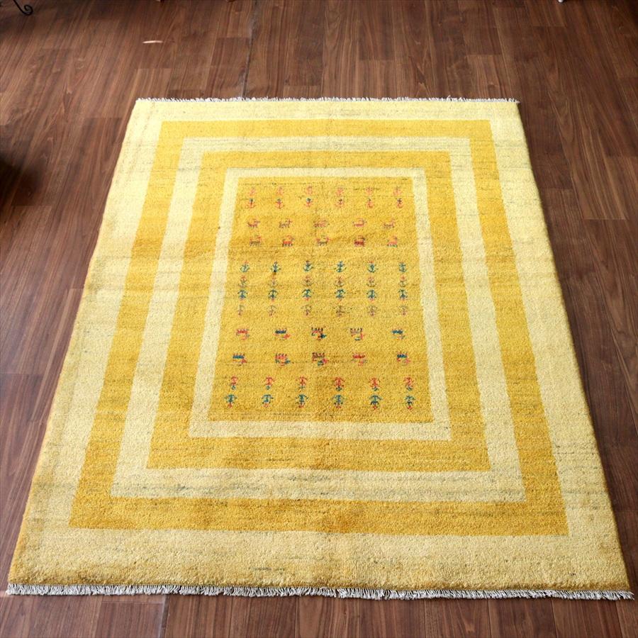 ボーダードデザイン ノマド 195x151cm イランの手織りラグ ギャッベ | 