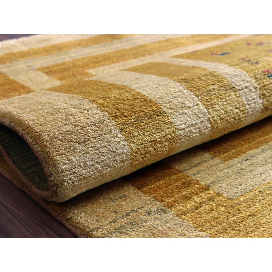 ボーダードデザイン ノマド 195x151cm イランの手織りラグ ギャッベ |  | 11