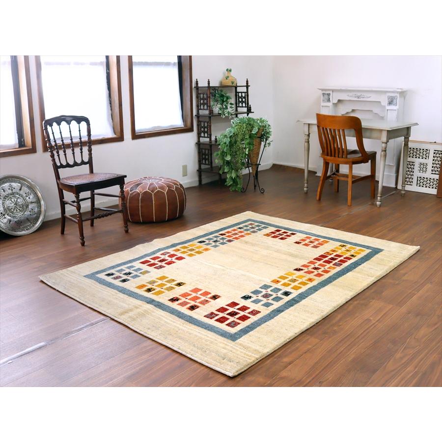 タイルデザイン ノマド 196x153cm イランの手織りラグ ギャッベ |  | 01