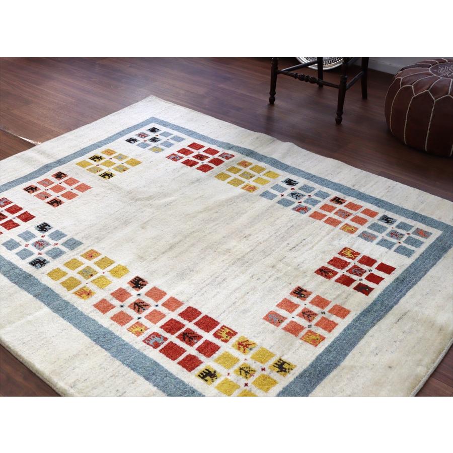 タイルデザイン ノマド 196x153cm イランの手織りラグ ギャッベ |  | 08