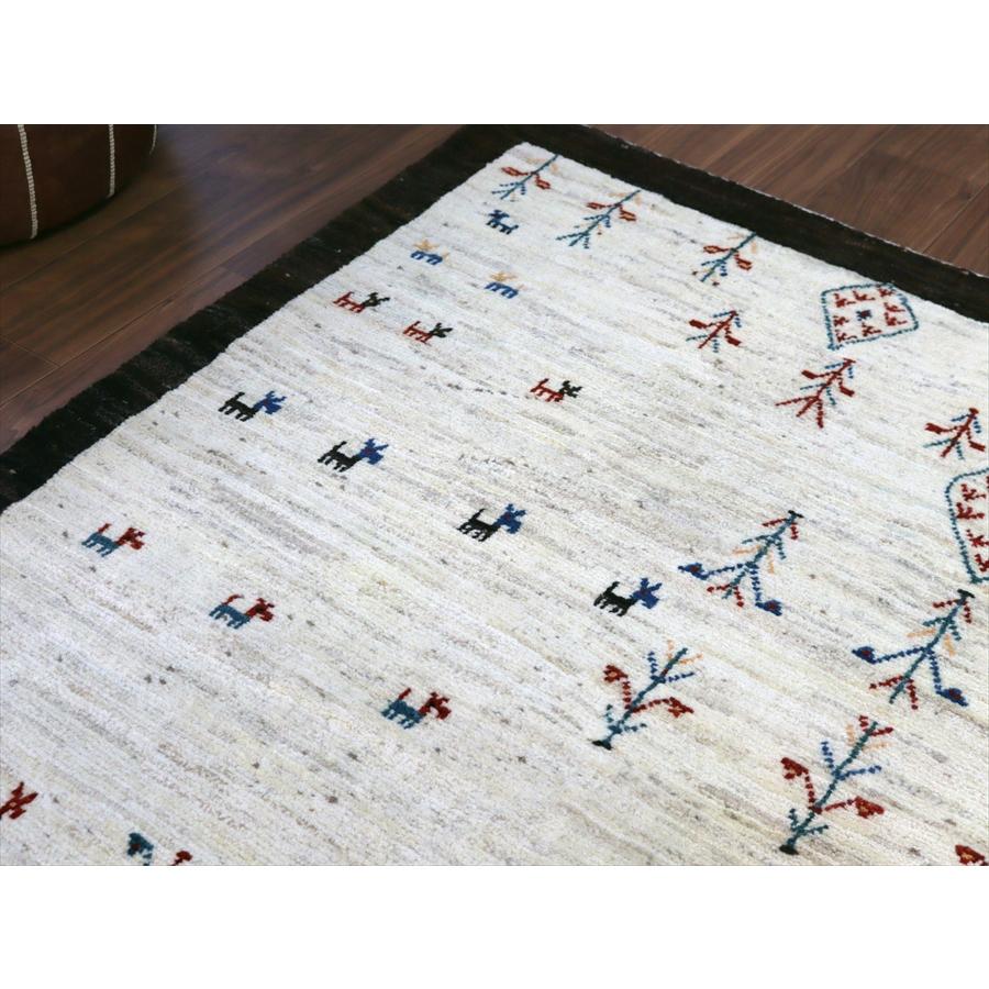 生命の樹と動物 ノマド 197x159cm イランの手織りラグ ギャッベ |  | 07