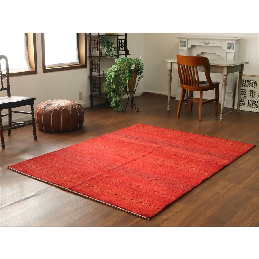 レッドグラデーション ロリアタシュ 191x144cm イランの手織りラグ ギャッベ |  | 01