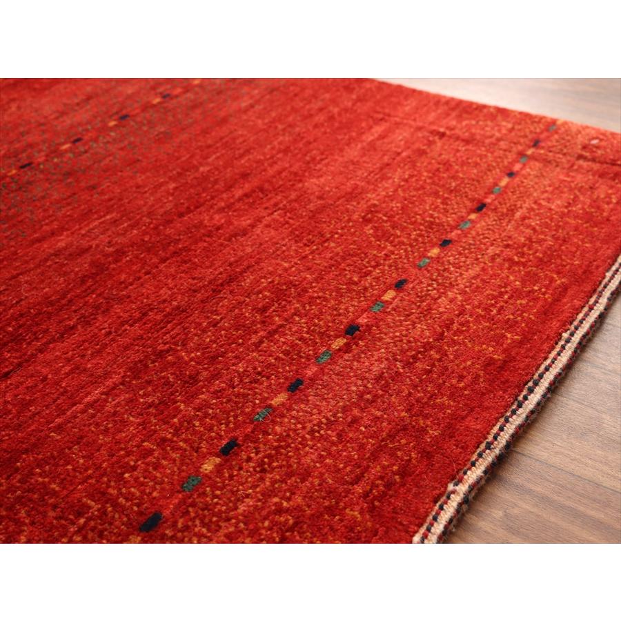 レッドグラデーション ロリアタシュ 191x144cm イランの手織りラグ ギャッベ |  | 04