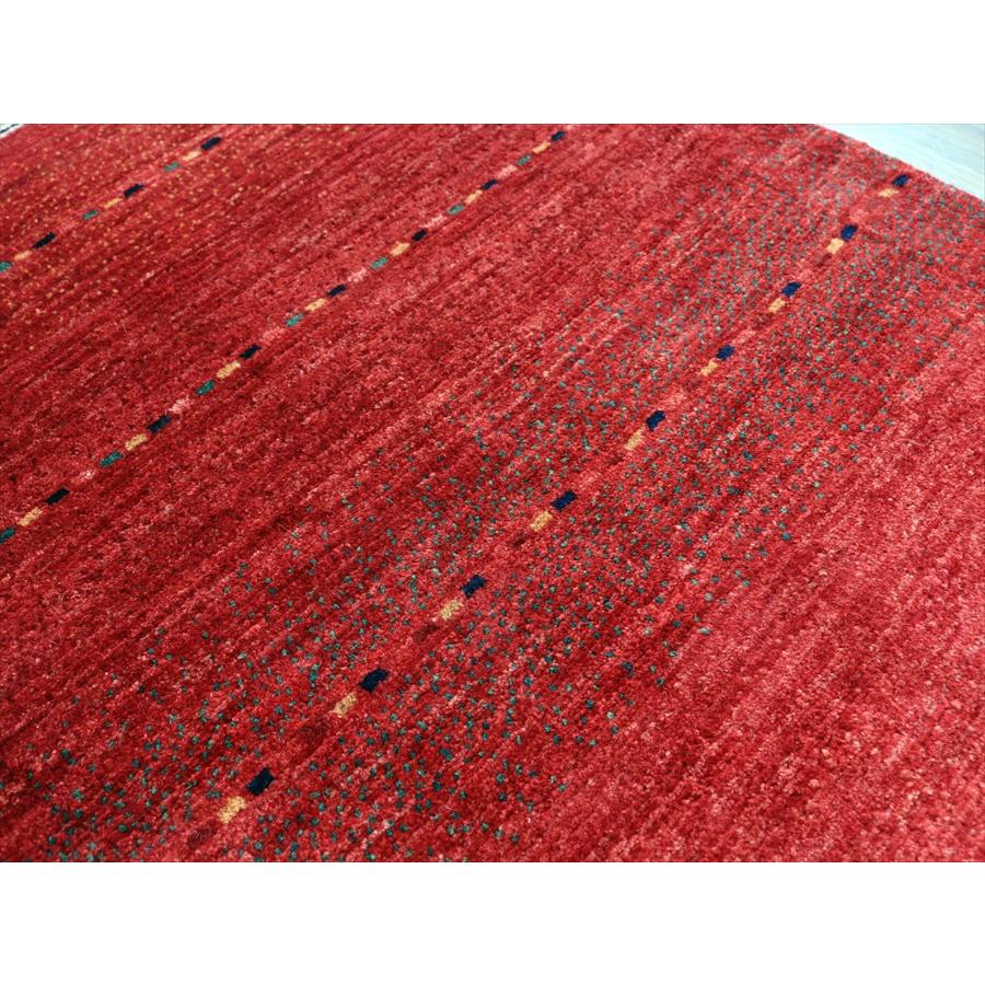 レッドグラデーション ロリアタシュ 191x144cm イランの手織りラグ ギャッベ |  | 05