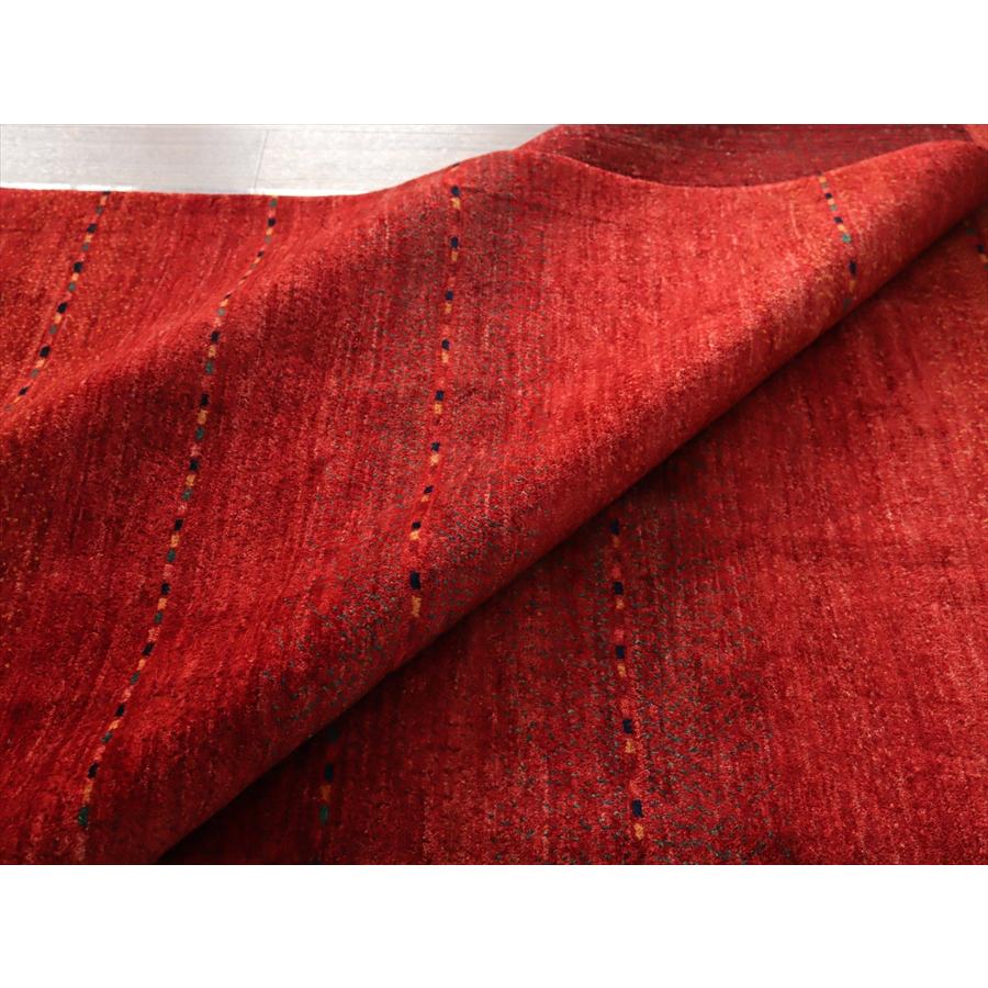 レッドグラデーション ロリアタシュ 191x144cm イランの手織りラグ ギャッベ |  | 08