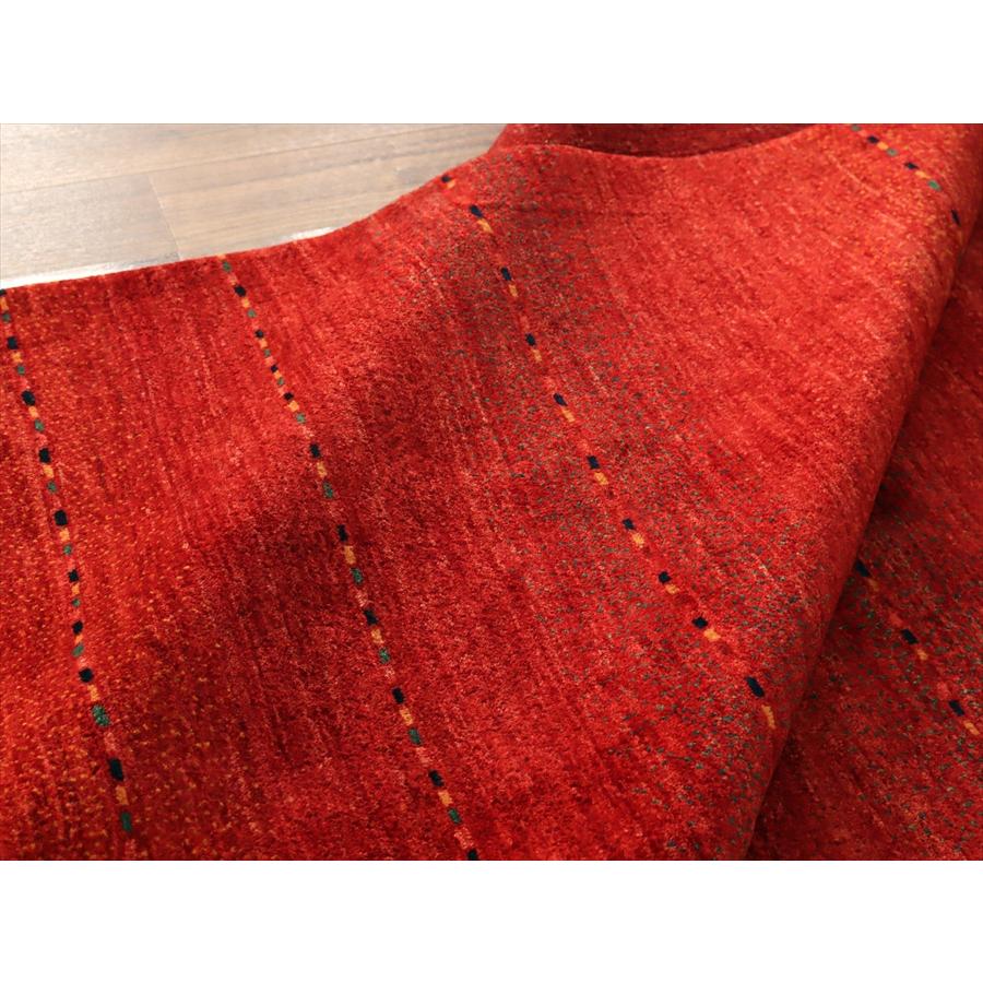 レッドグラデーション ロリアタシュ 191x144cm イランの手織りラグ ギャッベ |  | 09