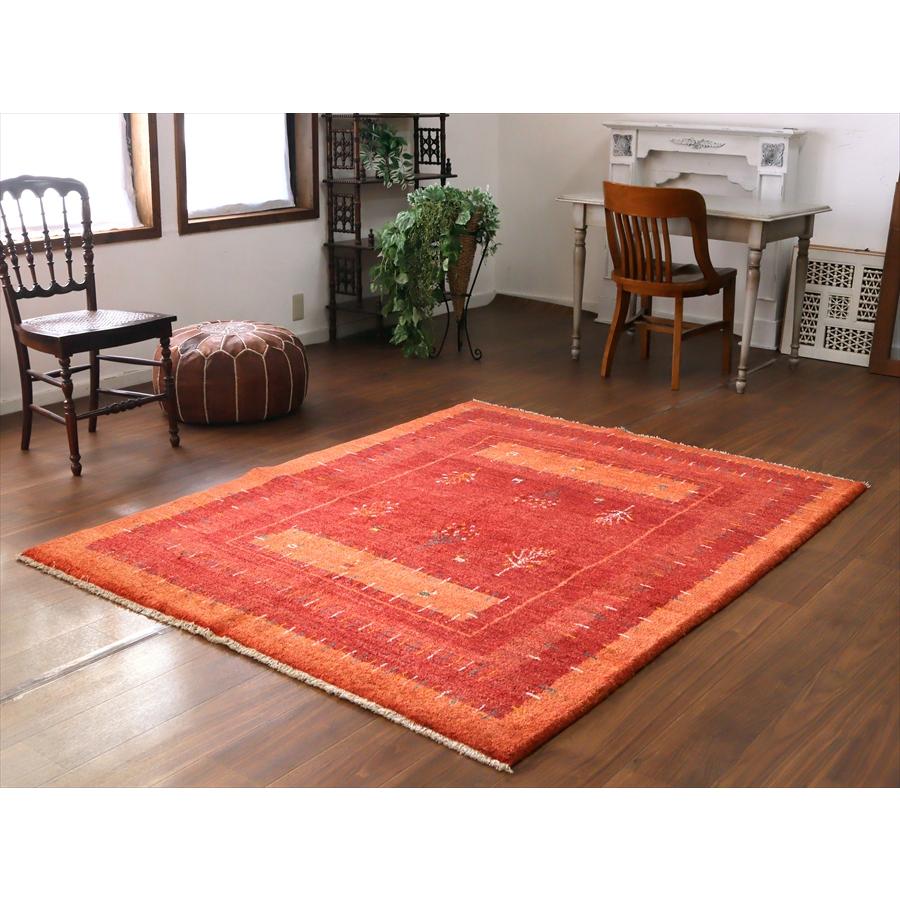 植物と動物 ノマド 193x153cm イランの手織りラグ ギャッベ |  | 01