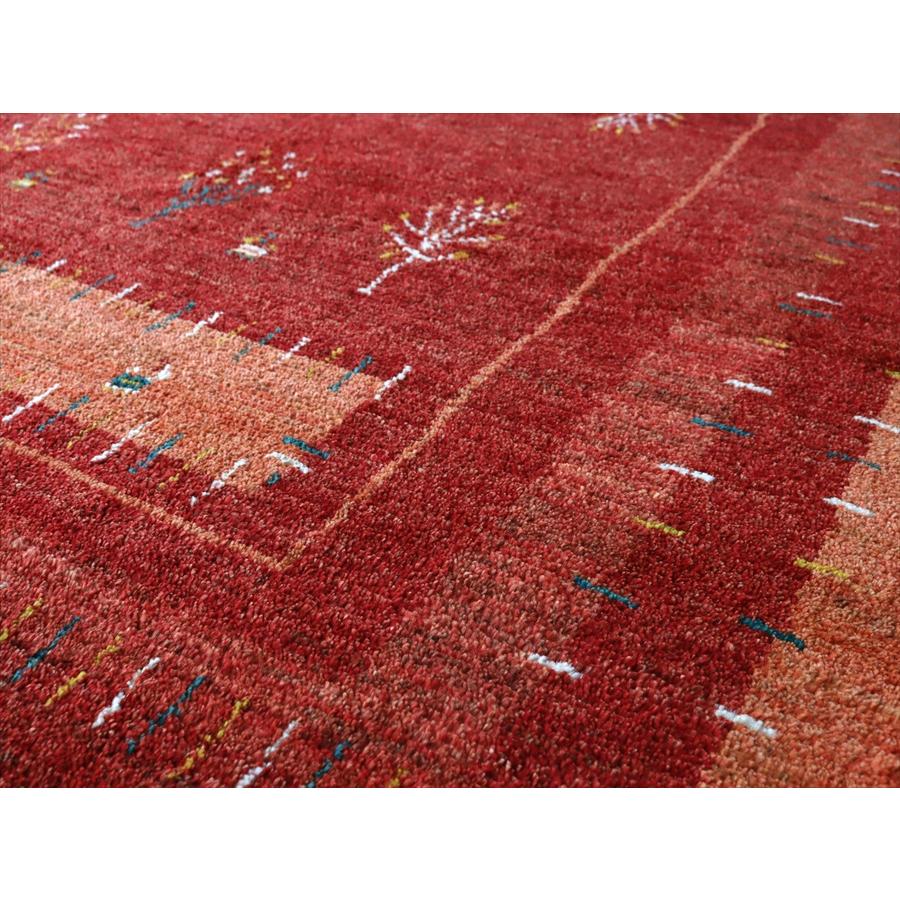 植物と動物 ノマド 193x153cm イランの手織りラグ ギャッベ |  | 04