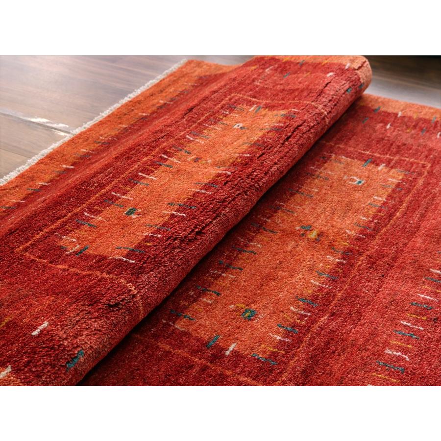 植物と動物 ノマド 193x153cm イランの手織りラグ ギャッベ |  | 06