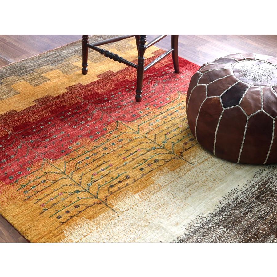 生命の樹のデザイン ノウバフト 190x144cm イランの手織りラグ ギャッベ |  | 07