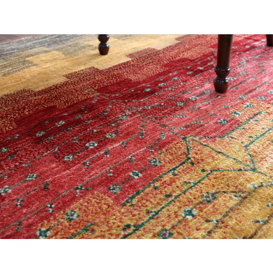 生命の樹のデザイン ノウバフト 190x144cm イランの手織りラグ ギャッベ |  | 09