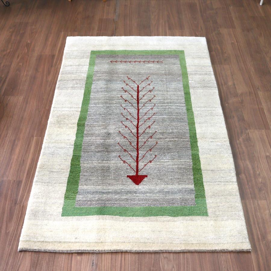 赤い生命の樹 ノマド 192x116cm イランの手織りラグ ギャッベ | 