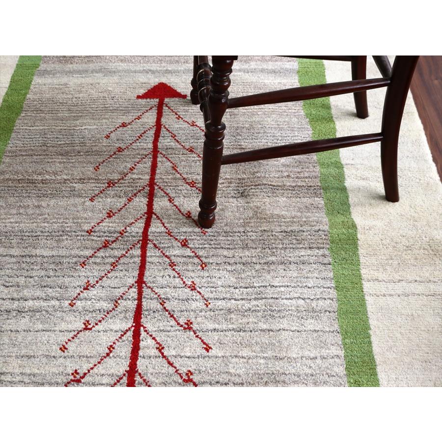 赤い生命の樹 ノマド 192x116cm イランの手織りラグ ギャッベ |  | 06