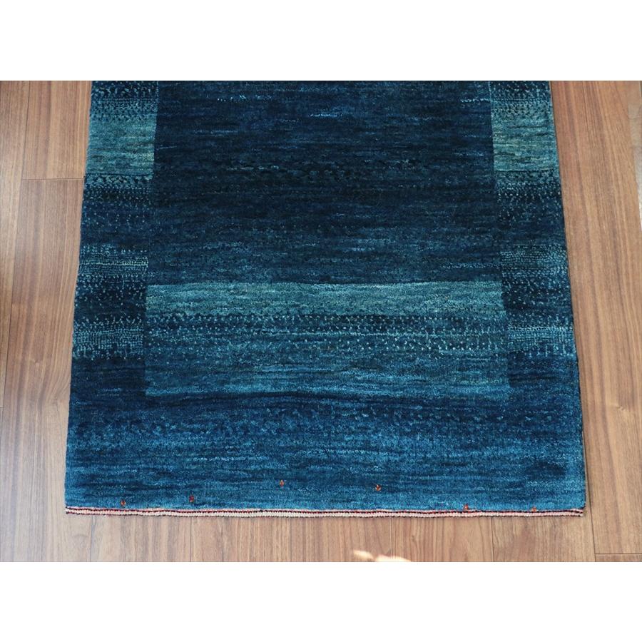 ギャッベ ロリアタシュ 122x80cm ブルーグラデーション 細かな織りの最高級ギャッベ |  | 04