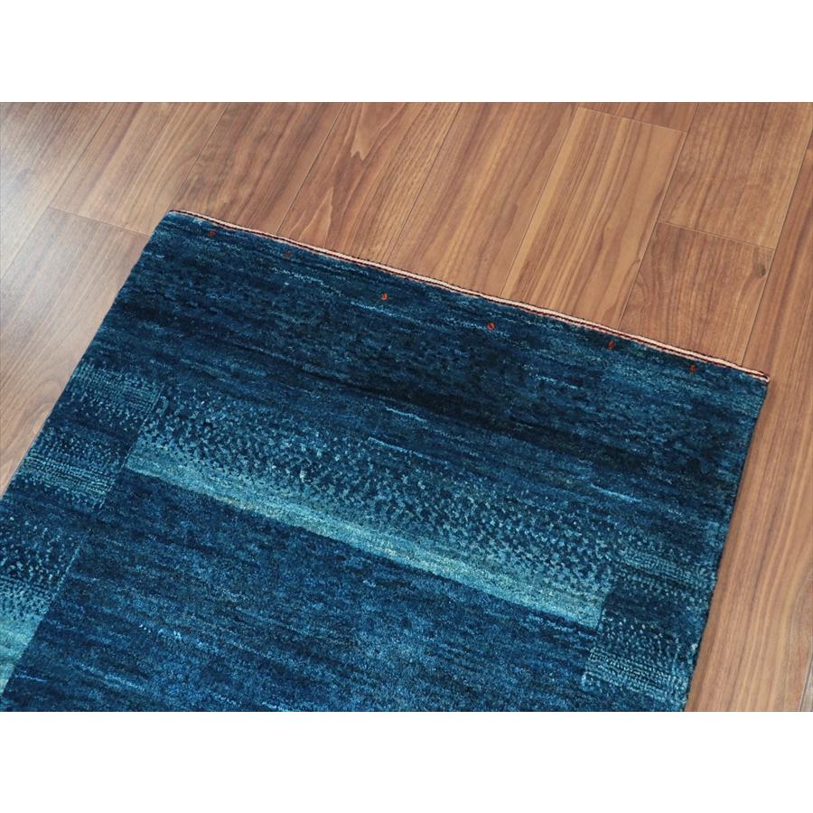 ギャッベ ロリアタシュ 122x80cm ブルーグラデーション 細かな織りの最高級ギャッベ |  | 05