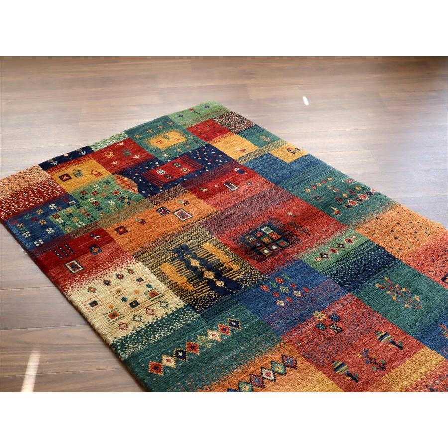 ギャッベ ノマド　 161x102cm モザイクグラデーション　イラン産手織り　Gabbeh Nomad |  | 04