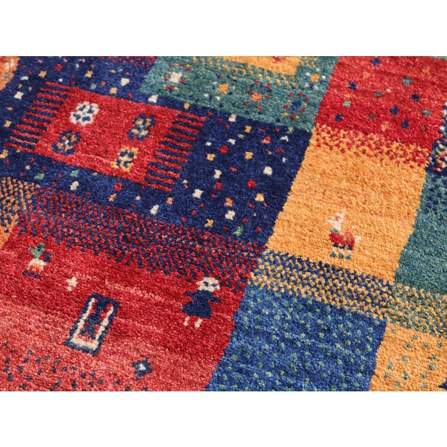 ギャッベ ノマド　 161x102cm モザイクグラデーション　イラン産手織り　Gabbeh Nomad |  | 05